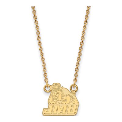 James Madison University 10K Yellow Gold Small Pendant Necklace