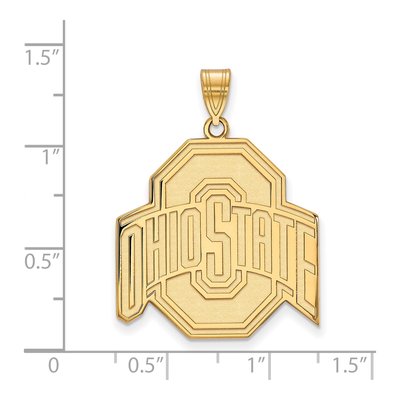 Ohio State University 10K Yellow Gold Extra Large Pendant – view 2