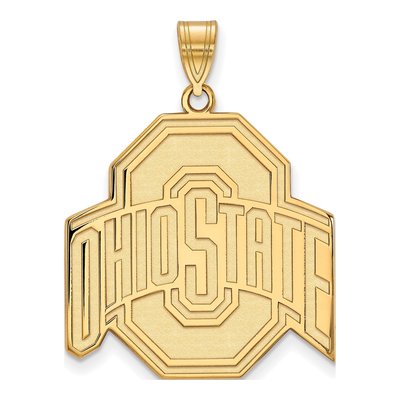 Ohio State University 10K Yellow Gold Extra Large Pendant
