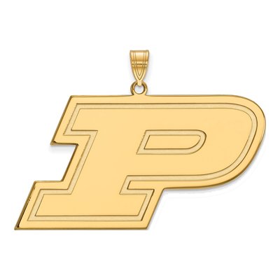 Purdue University 10K Yellow Gold Extra Large Letter P Pendant