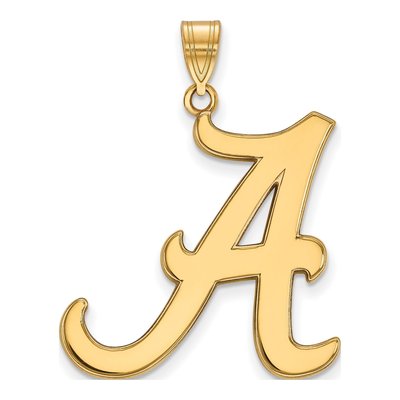 University of Alabama 10K Yellow Gold Extra Large Letter A Pendant
