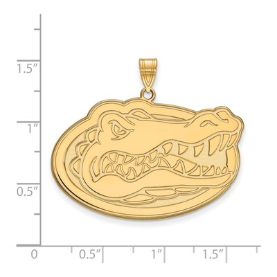 University of Florida 10K Yellow Gold Gator Extra Large Pendant – view 2
