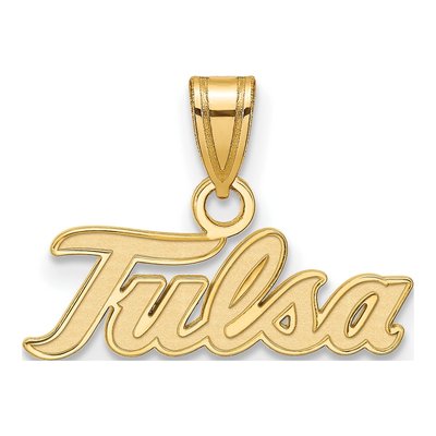 University of Tulsa 10K Yellow Gold Small T-U Pendant