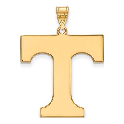 University of Tennessee 10K Yellow Gold Extra Large Letter T Pendant