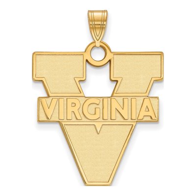 University of Virginia 10K Yellow Gold Extra Large Pendant