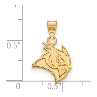 Rice University 10K Yellow Gold Owl Small Pendant – view 2