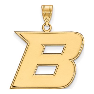 Boise State University 10K Yellow Gold Large Letter B Pendant