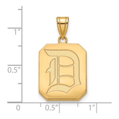 Duquesne University 10K Yellow Gold Large Letter D Pendant – view 2