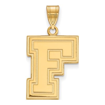 Fordham University 10K Yellow Gold Large Letter F Pendant