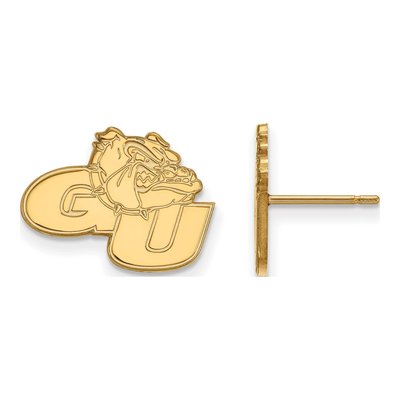 Gonzaga University 10K Yellow Gold G-U Bulldog Small Stud Earrings