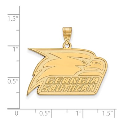 Georgia Southern University 10K Yellow Gold Eagle Large Pendant – view 2