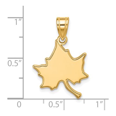 Indiana State University 10K Yellow Gold I-S Large Pendant – view 3