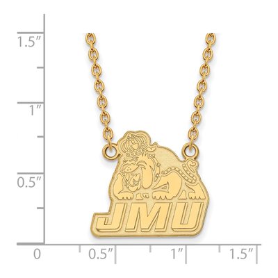 James Madison University 10K Yellow Gold Large Necklace – view 2