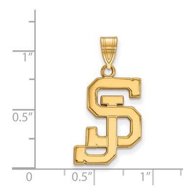 San Jose State University 10K Yellow Gold Large Pendant – view 2