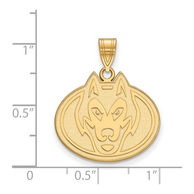 St. Cloud State University 10K Yellow Gold Large Huskies Pendant – view 2