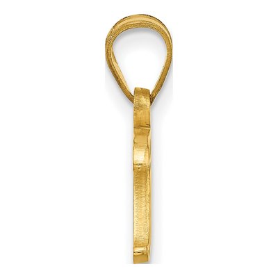 University of Tulsa 10K Yellow Gold T-U Large Pendant – view 2
