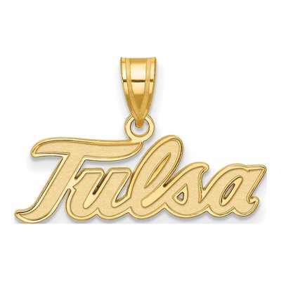 University of Tulsa 10K Yellow Gold T-U Large Pendant