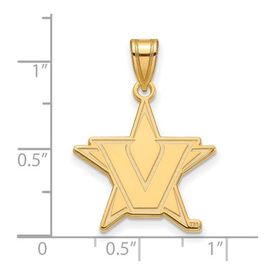 Vanderbilt University 10K Yellow Gold Large Pendant – view 3