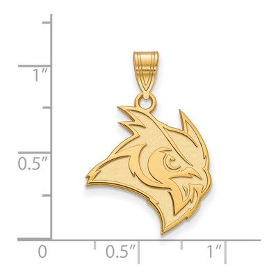 Rice University 10K Yellow Gold Owl Large Pendant – view 2