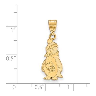 Youngstown State University 10K Yellow Gold Penguin Large Pendant – view 2