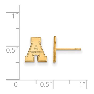 Appalachian State University 10K Yellow Gold Extra Small Stud Earrings – view 2