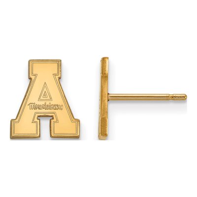 Appalachian State University 10K Yellow Gold Extra Small Stud Earrings