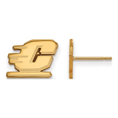 Central Michigan University 10K Yellow Gold Letter C Stud Earrings