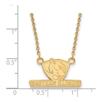 Eastern Illinois University 10K Yellow Gold Small Pendant Necklace – view 2