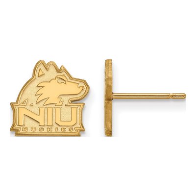 Northern Illinois University 10K Yellow Gold NIU Huskies Extra Small Stud Earrings