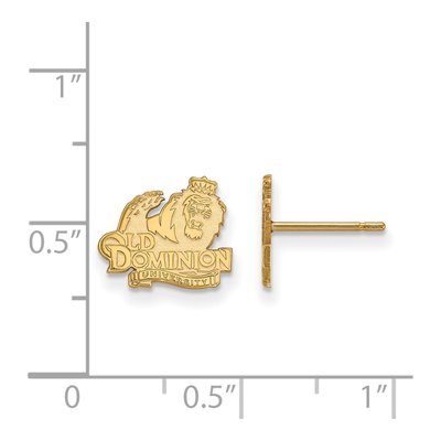 Old Dominion University 10K Yellow Gold Stud Earrings – view 2