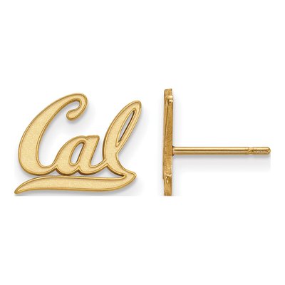 University of California Berkeley 10K Yellow Gold UC Extra Small Stud Earrings