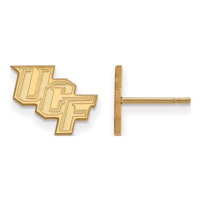University of Central Florida 10K Yellow Gold U-C-F Extra Small Earrings