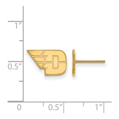 University of Dayton 10K Yellow Gold Stud Earrings – view 2