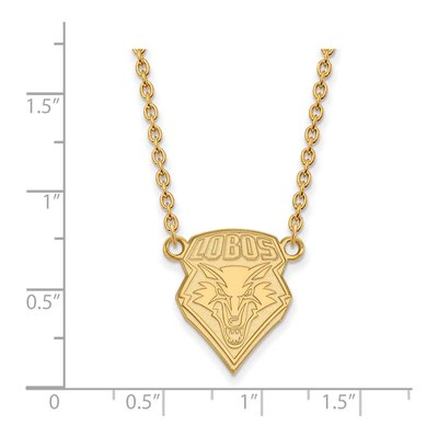 University of New Mexico 10K Yellow Gold Large Pendant Necklace – view 2