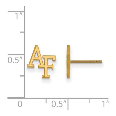United States Air Force Academy 10K Yellow Gold US Air Stud Earrings – view 2