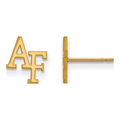 United States Air Force Academy 10K Yellow Gold US Air Stud Earrings