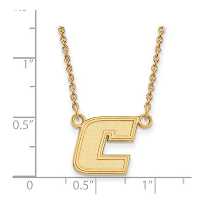 University of Tennessee at Chattanooga 10K Yellow Gold Small Letter C Necklace – view 2