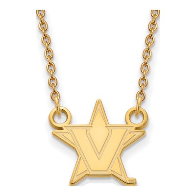 Vanderbilt University 10K Yellow Gold Small Necklace