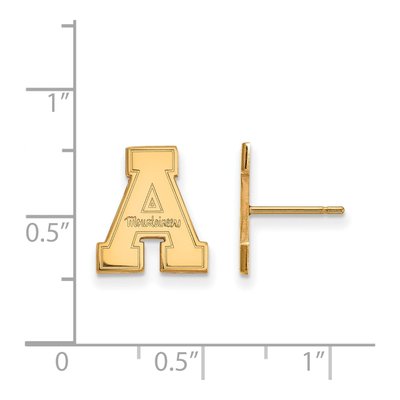 Appalachian State University 10K Yellow Gold Small Stud Earrings – view 2