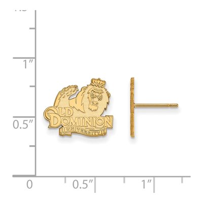 Old Dominion University 10K Yellow Gold Stud Earrings – view 2