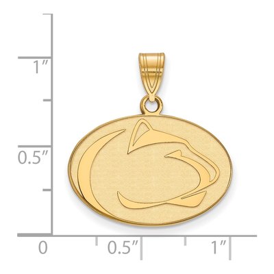 Pennsylvania State University 10K Yellow Gold Penn Lion Medium Pendant – view 2