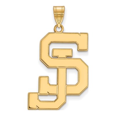 San Jose State University 10K Yellow Gold San Extra Large Pendant