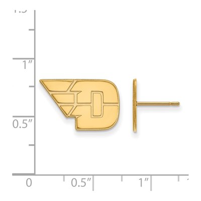 University of Dayton 10K Yellow Gold Stud Earrings – view 2
