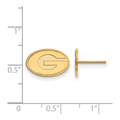 University of Georgia 10K Yellow Gold UGA Letter G Earrings – view 2