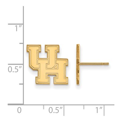 University of Houston 10K Yellow Gold Stud Earrings – view 2