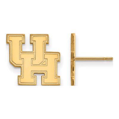 University of Houston 10K Yellow Gold Stud Earrings