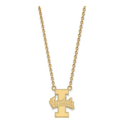 University of Idaho 10K Yellow Gold Large Vandals Pendant Necklace