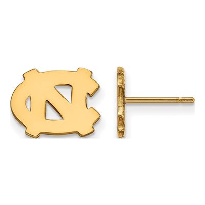 University of North Carolina 10K Yellow Gold N-C Extra Small Earrings
