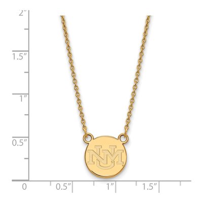 University of New Mexico 10K Yellow Gold Small Pendant Necklace – view 2