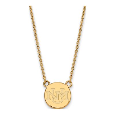 University of New Mexico 10K Yellow Gold Small Pendant Necklace